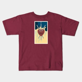 Three of swords, BRUH. Kids T-Shirt